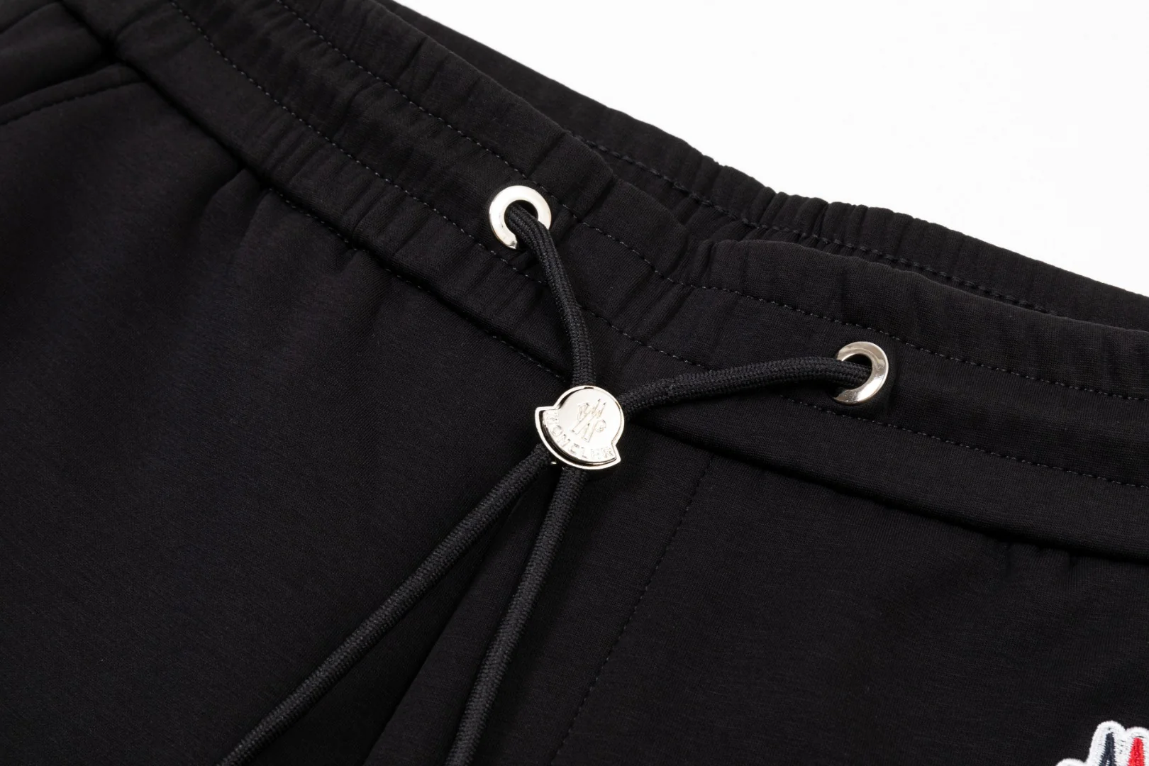 Embroidery  cotton drawstring trousers