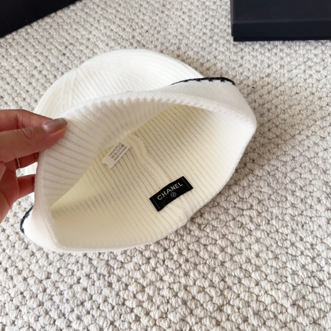 Embroidered Wool Knit Beanie