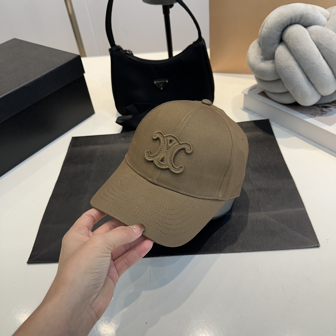 Embroidered cotton twill baseball cap