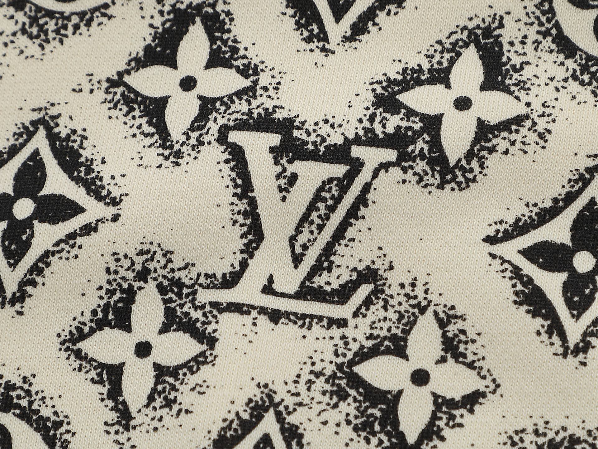 Printed crew neck cotton sweatshirt