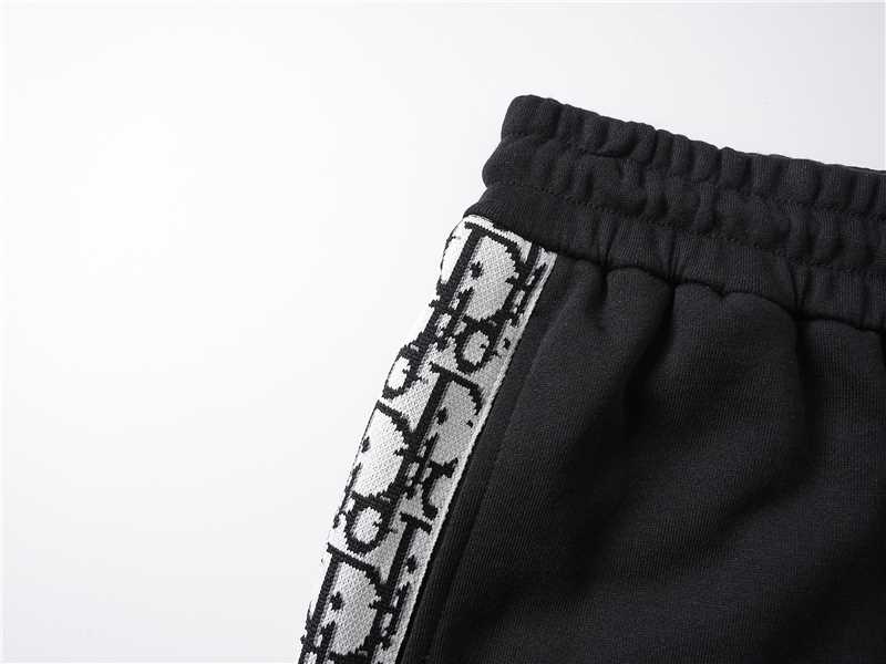 Embroidery drawstring casual trousers