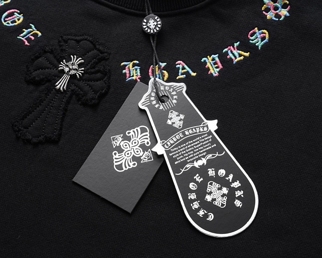 Embroidered Patch Sweatshirt