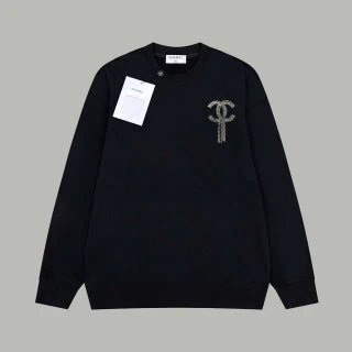 Rhinestone lettering sweatshirt