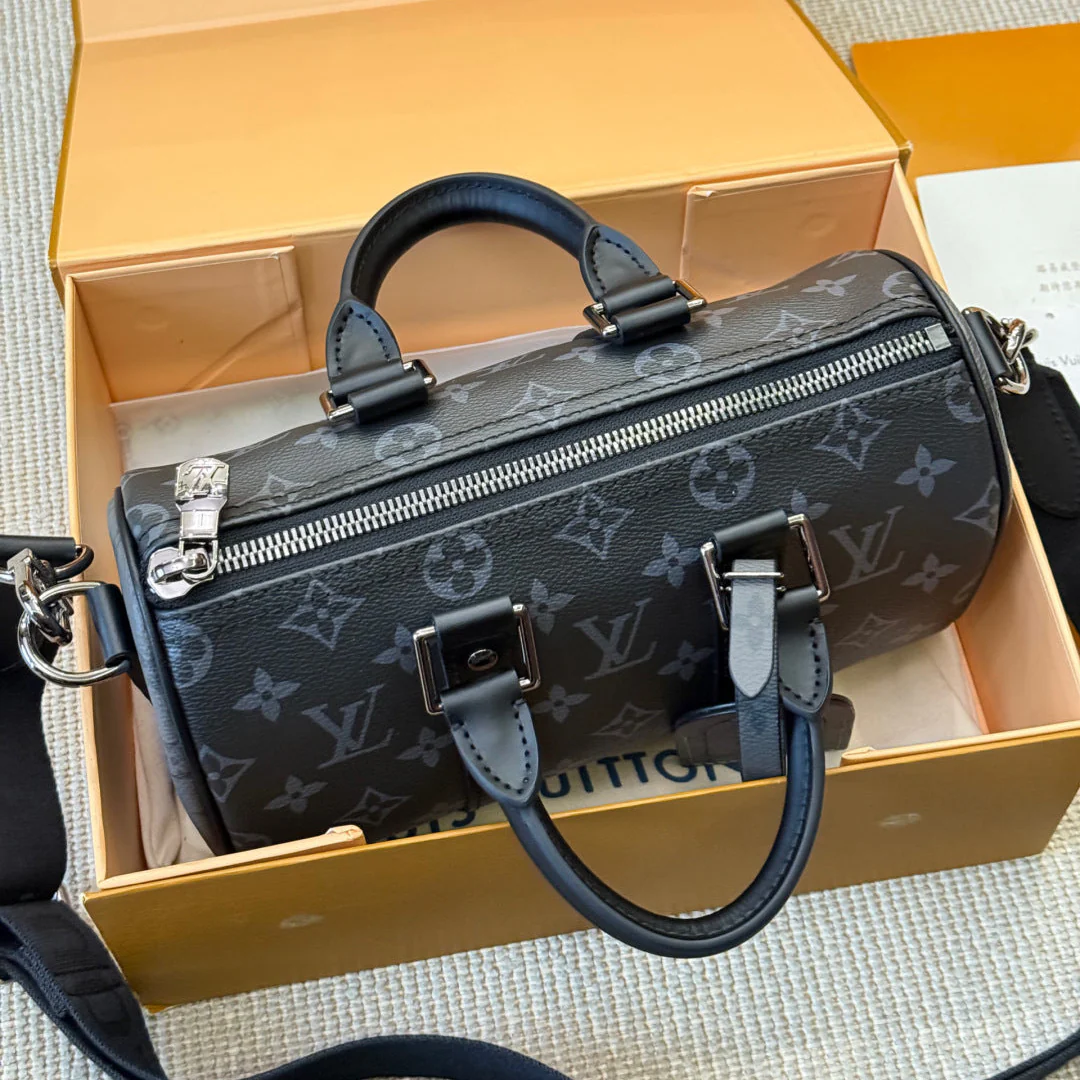 Men's Embossed Pillow Bag