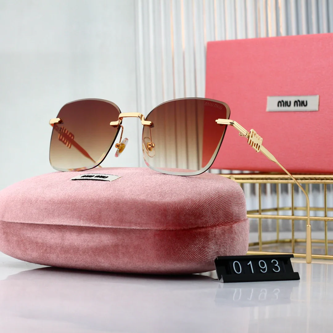 6-color high-definition lens frameless metal sunglasses 0193