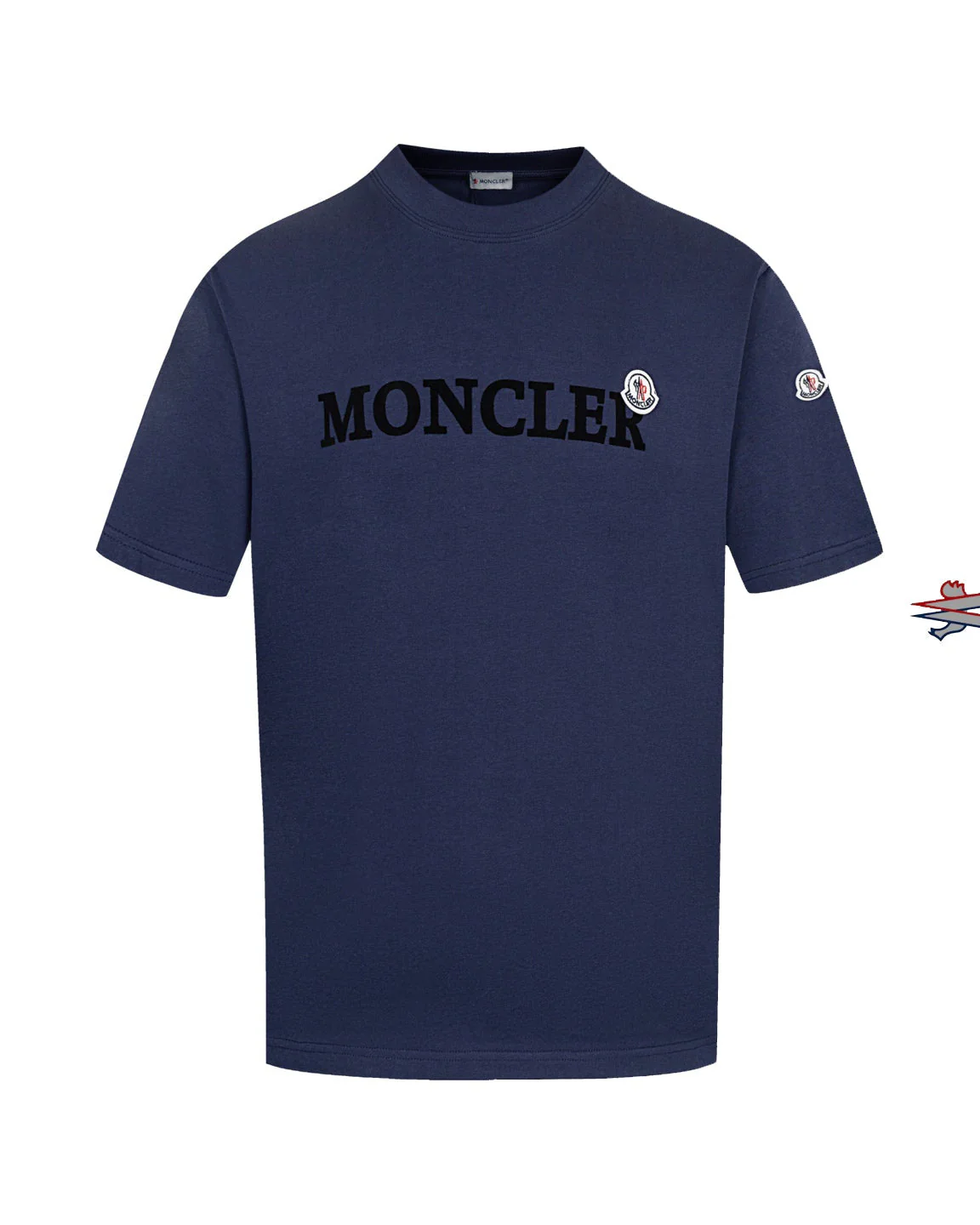 Fashion flocked cotton T-shirt