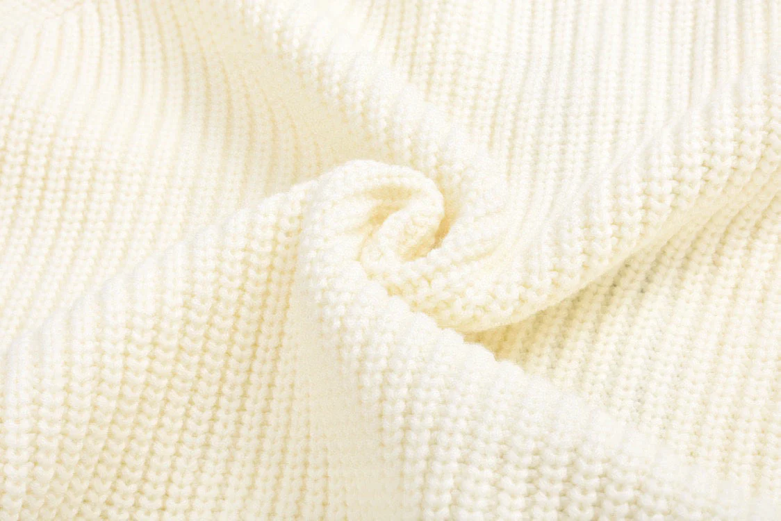 Contrast color sweater cardigan