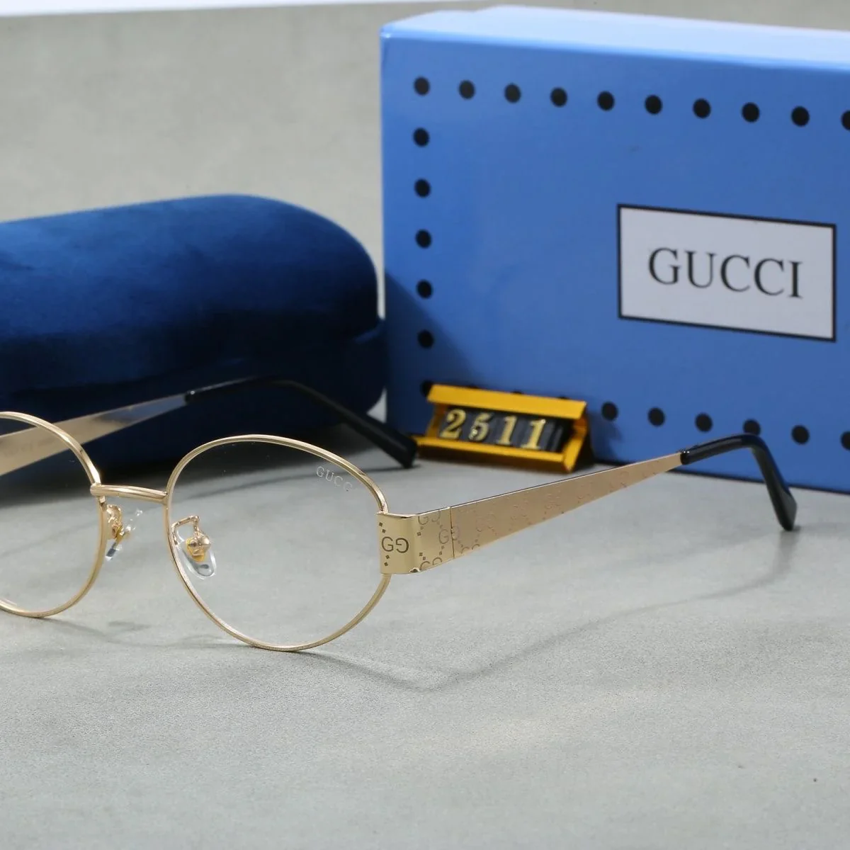 New Metal Retro Oval Sunglasses UV Protection Sunglasses Premium Sunglasses