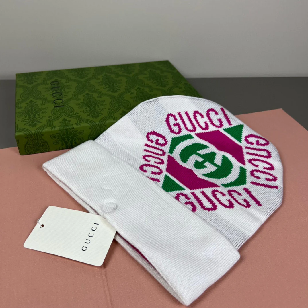 Jacquard Cashmere Knitted  Beanie