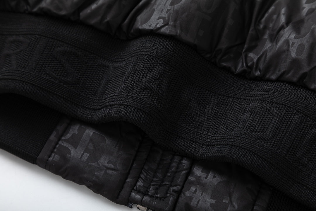 Removable jacquard down jacket