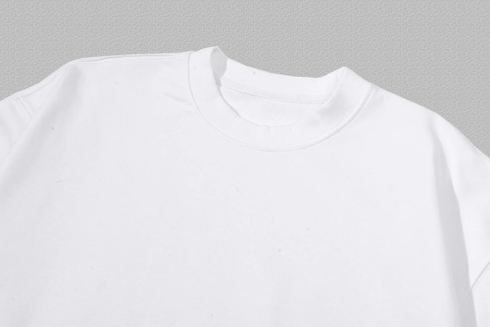 Solid color crew neck sweatshirt