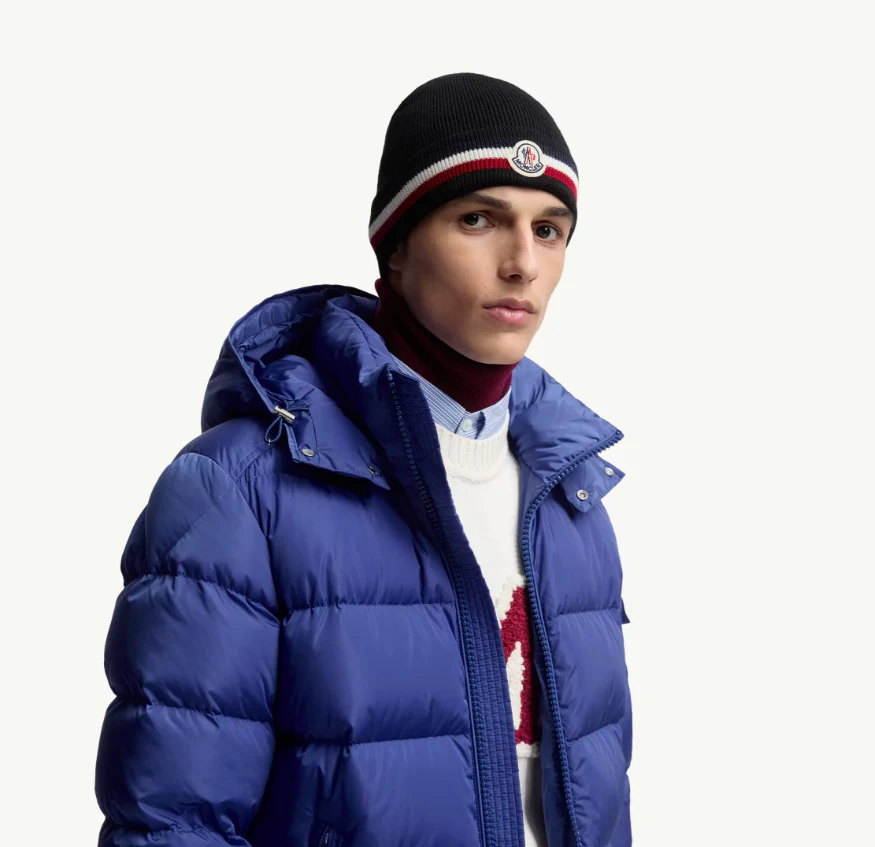 Stylish embroidered knitted hat