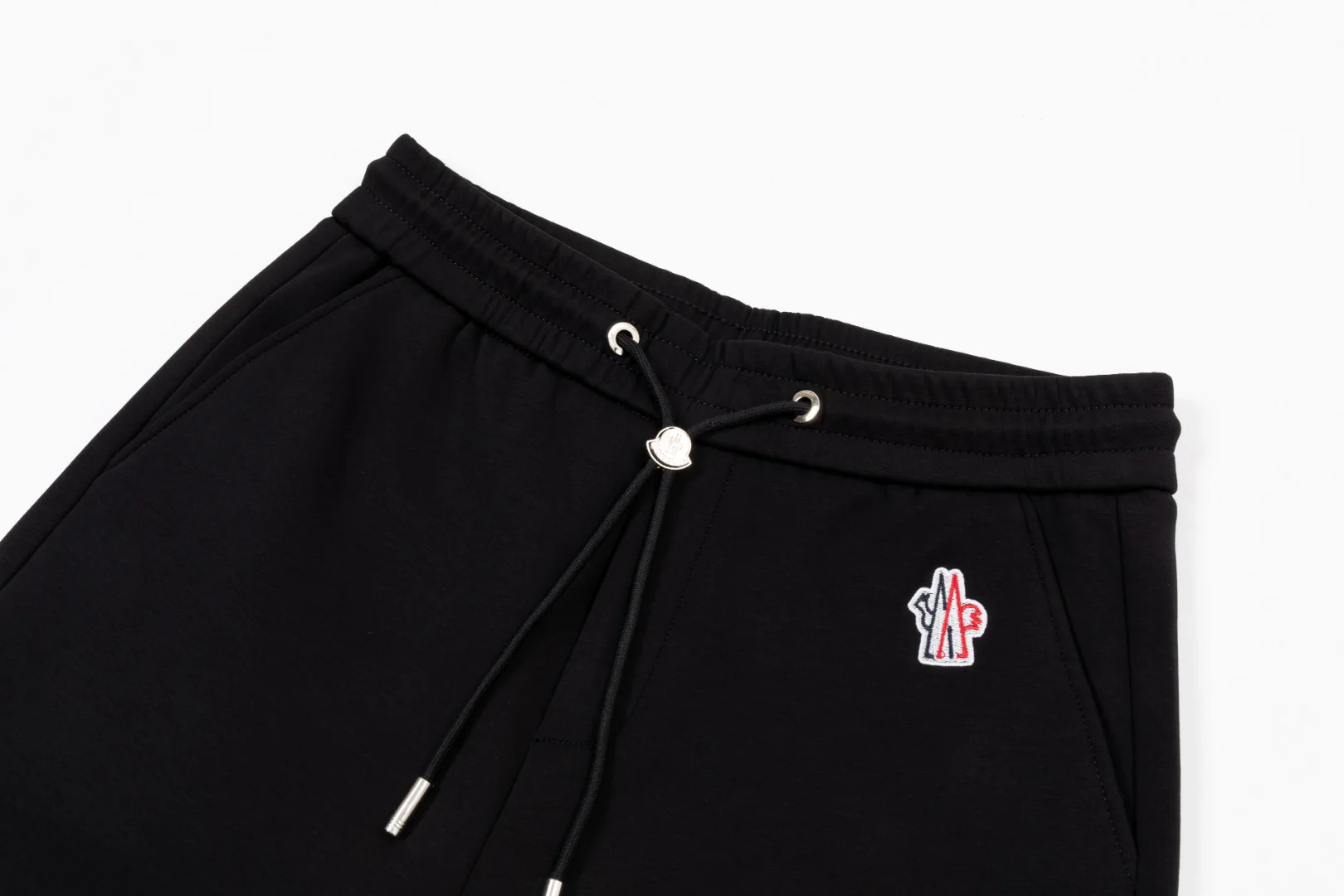 Embroidery  cotton drawstring trousers