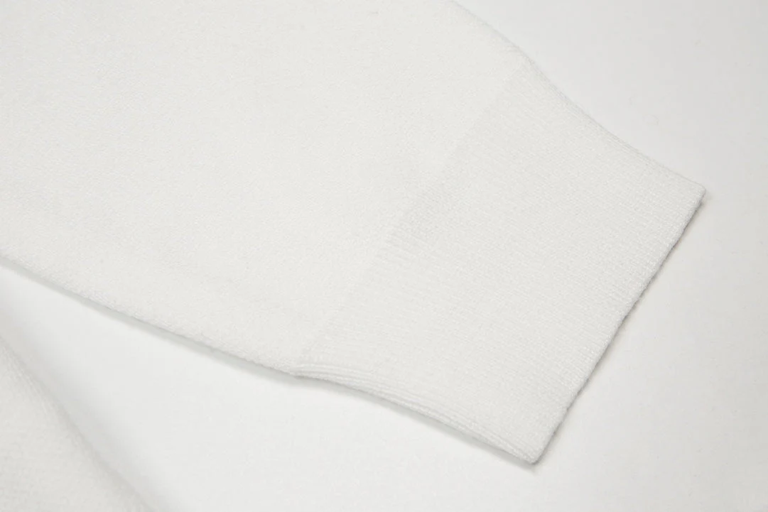 Knitted embroidered cashmere sweatshirt