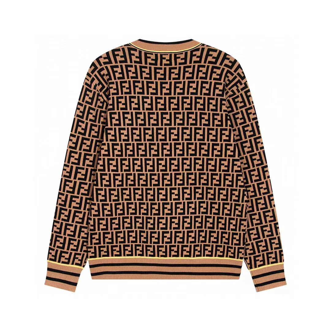 Jacquard-knit cashmere sweatshirt
