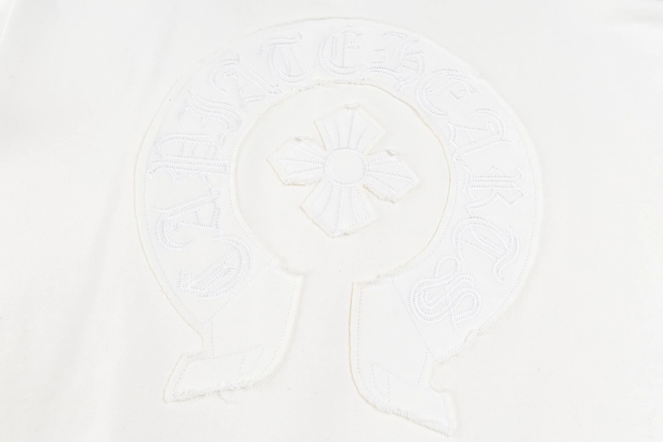 Embroidered patch sweatshirt