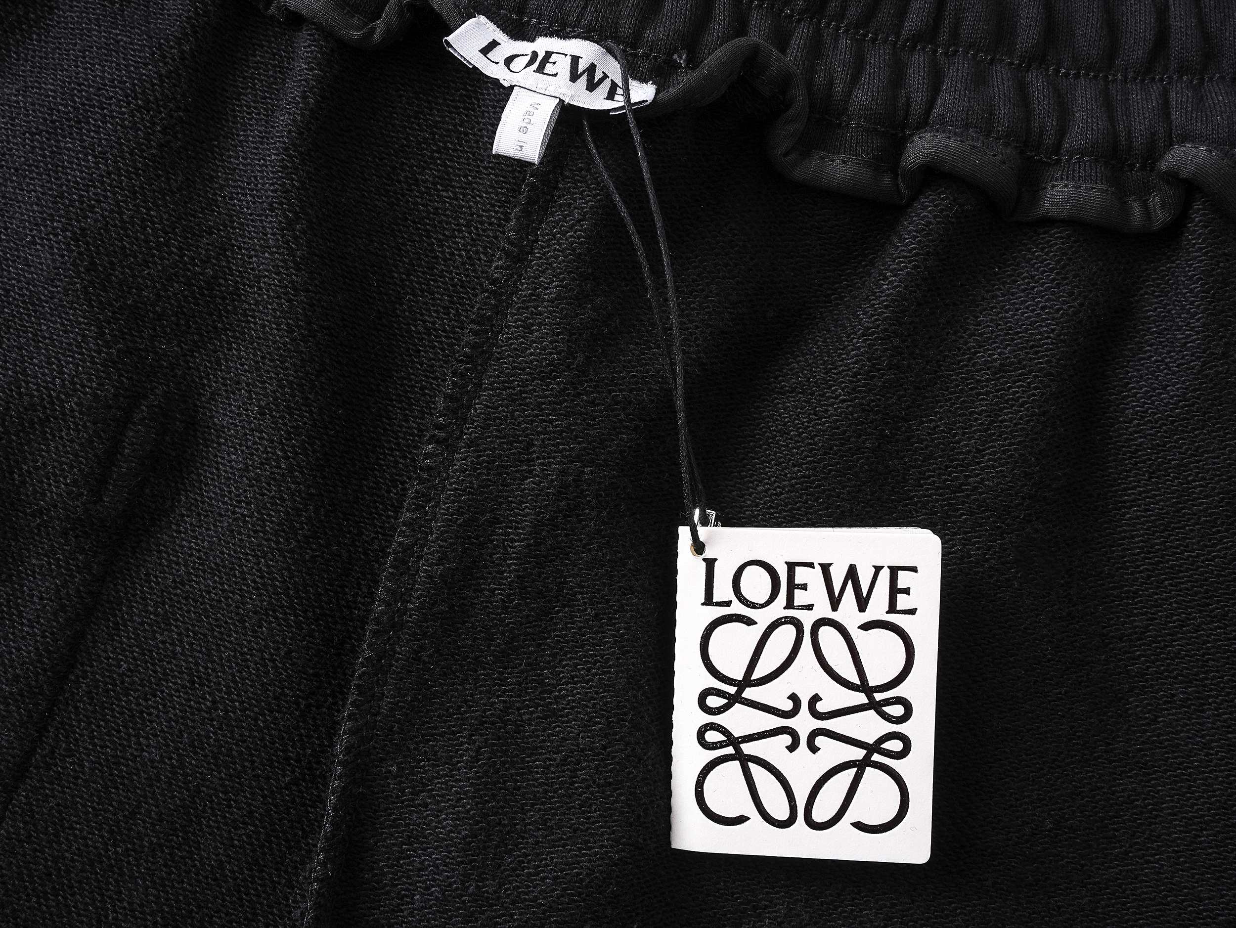 Embroidery drawstring casual trousers