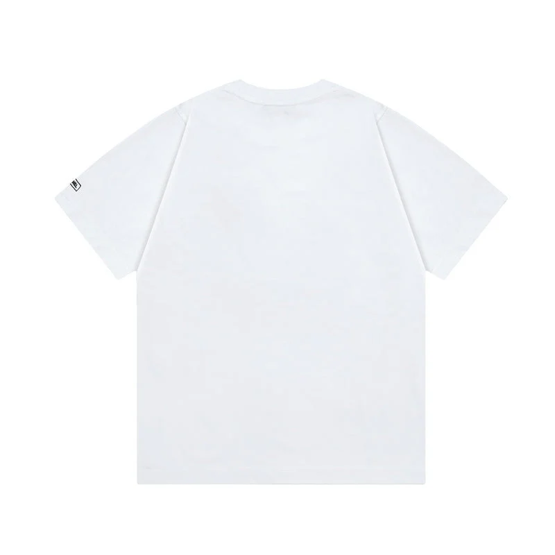 Simple embroidered cotton T-shirt