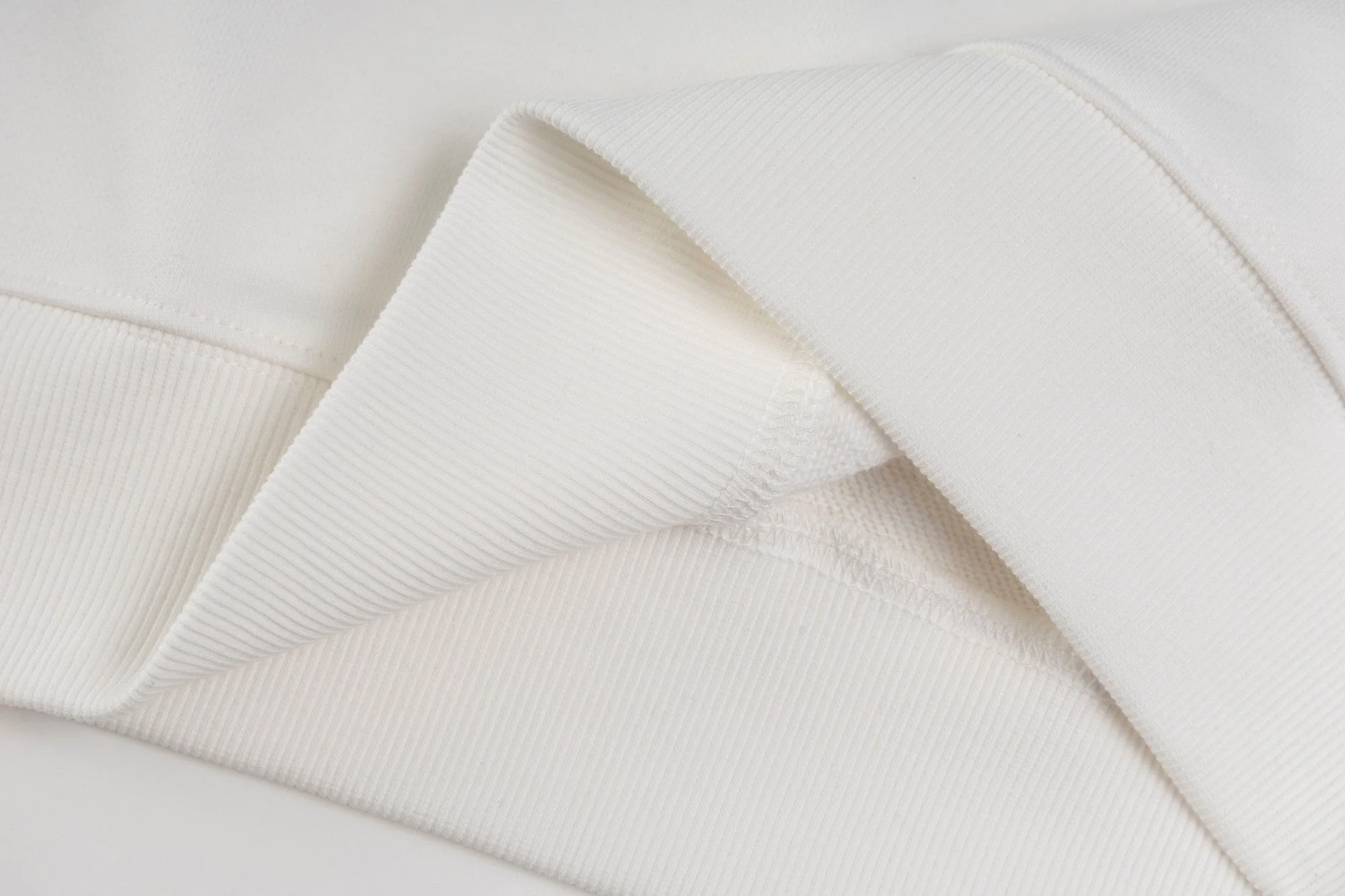 Double-sided embroidered cotton sweatshirt