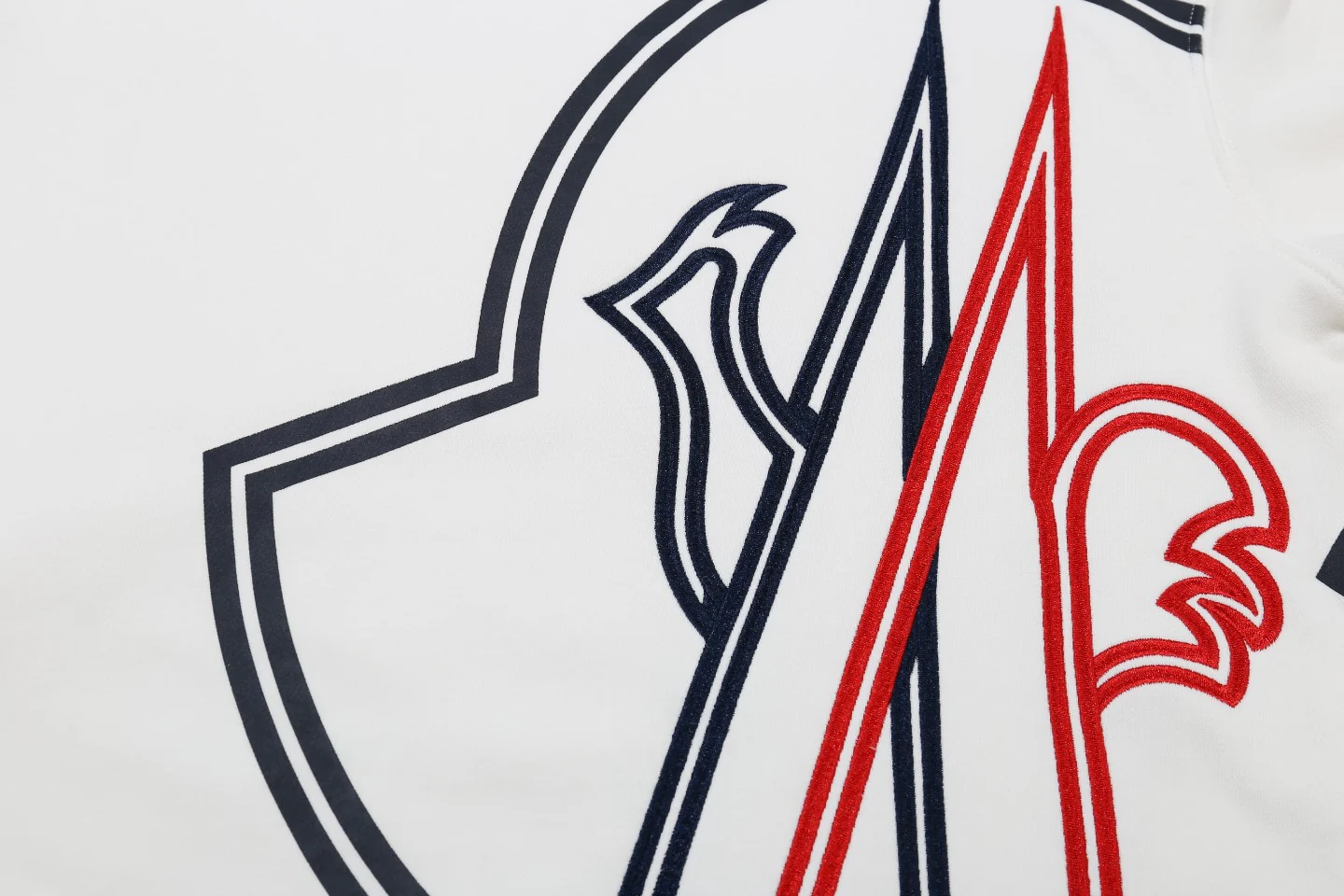 Embroidered printed cotton sweatshirt