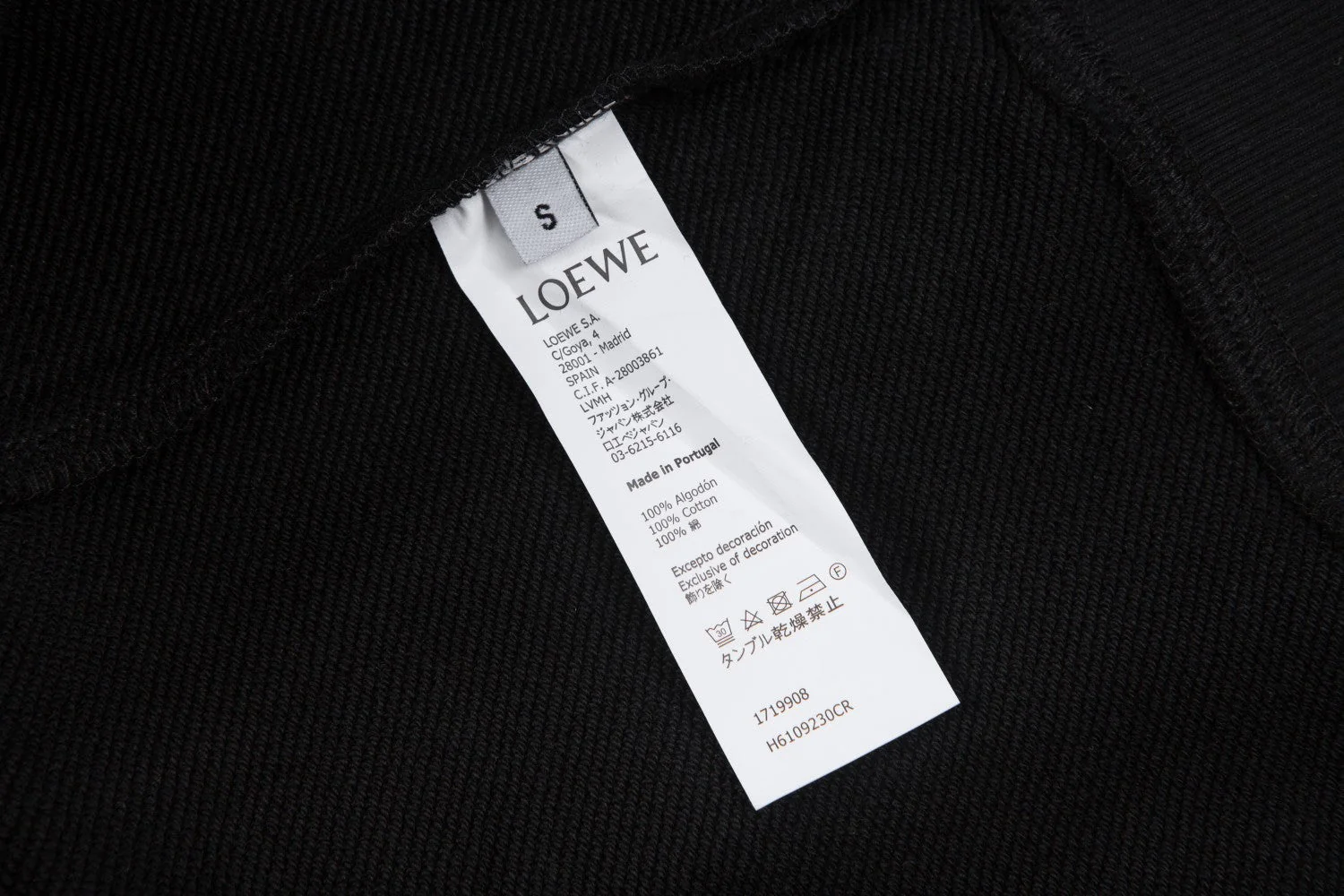 Printed crew neck cotton sweatshirt