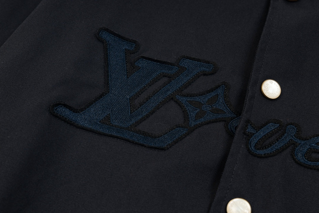 Embroidered baseball jacket