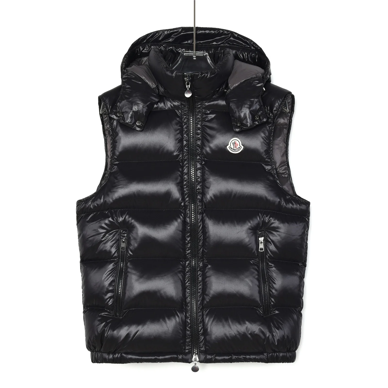 15D nylon hooded down vest