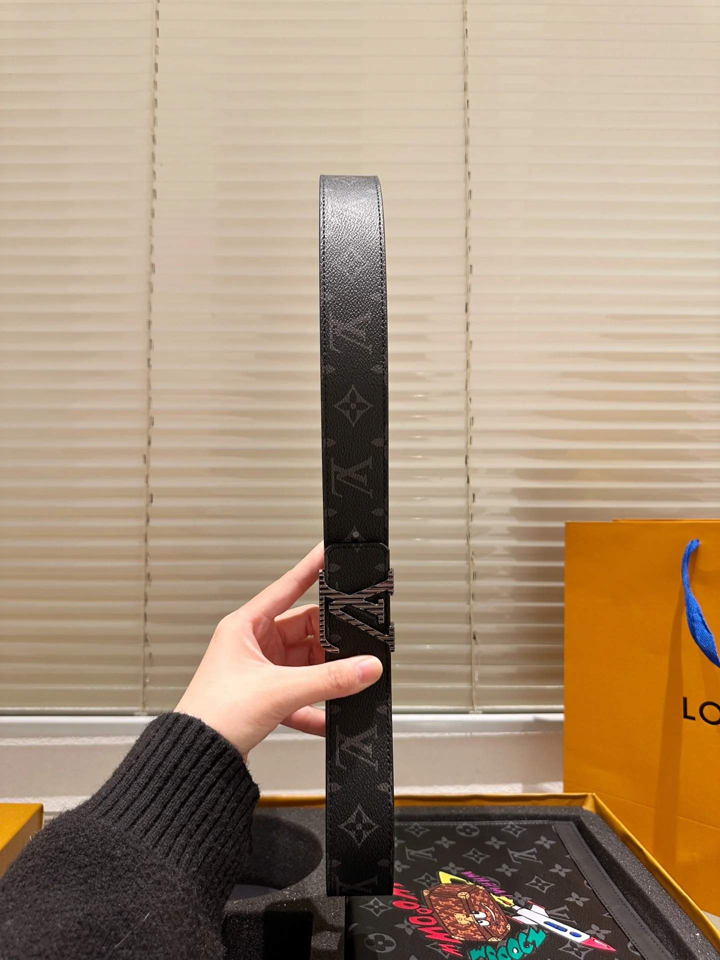 Men's Fashion Belt + Clutch Gift Box