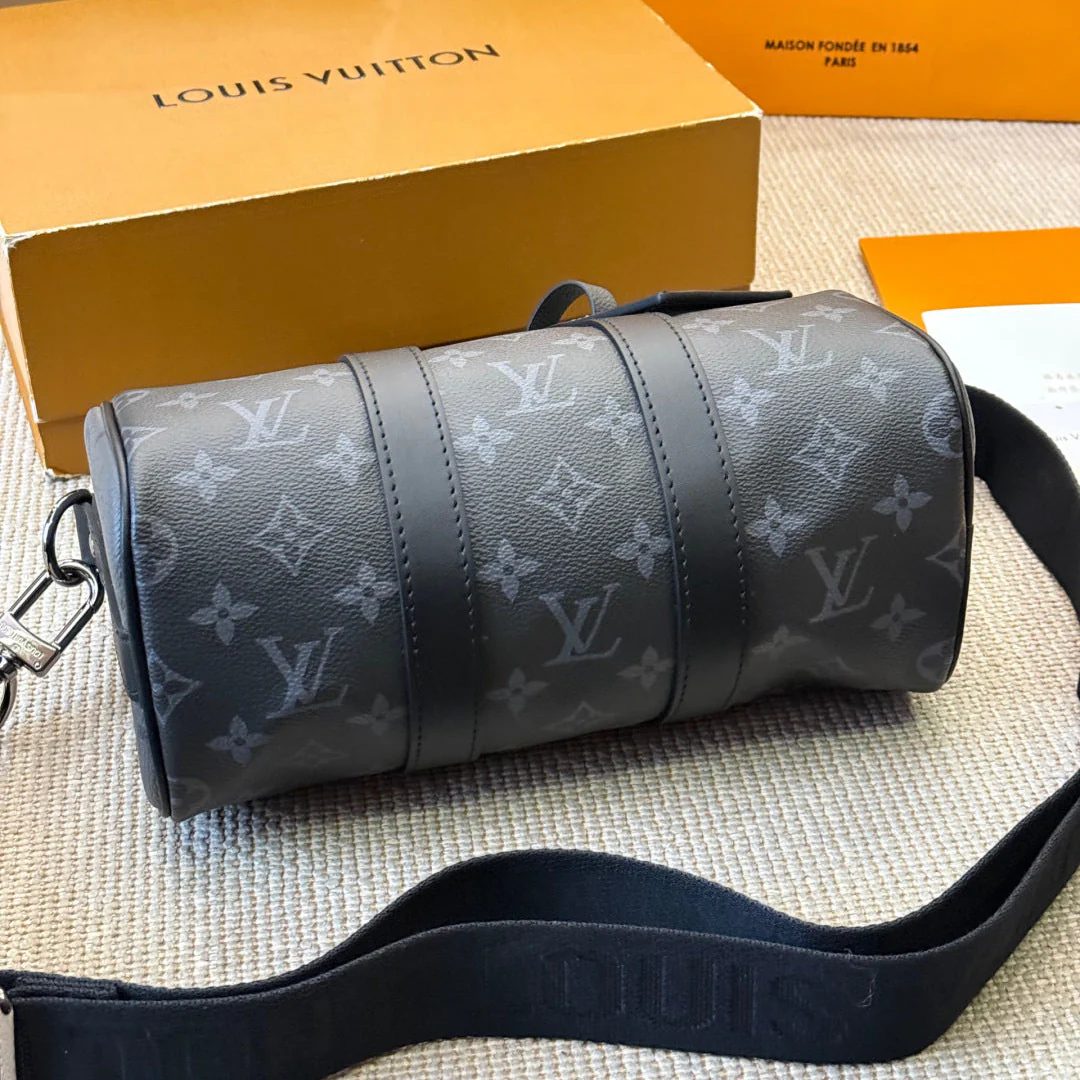 Men's Embossed Pillow Bag