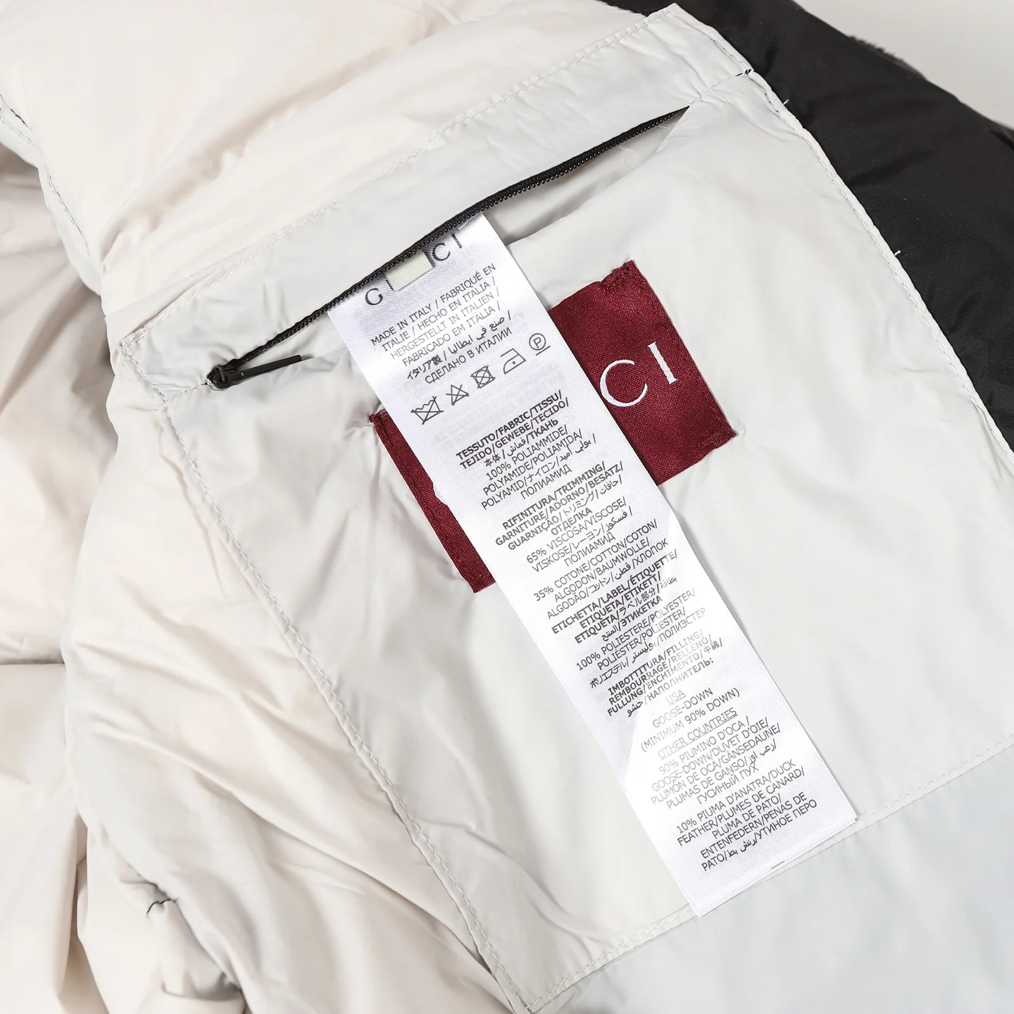 Detachable hooded down jacket