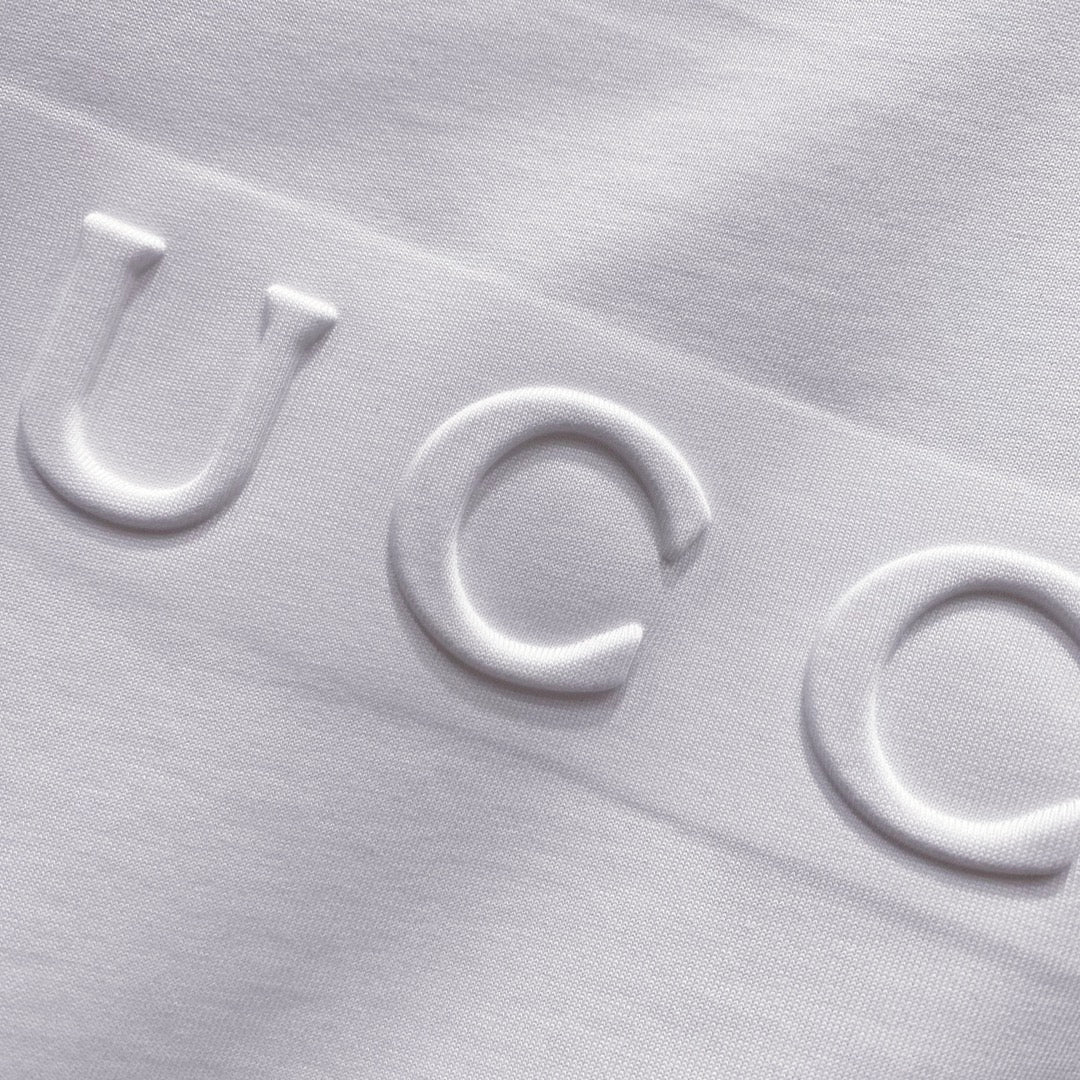 3D cotton crew neck T-shirt