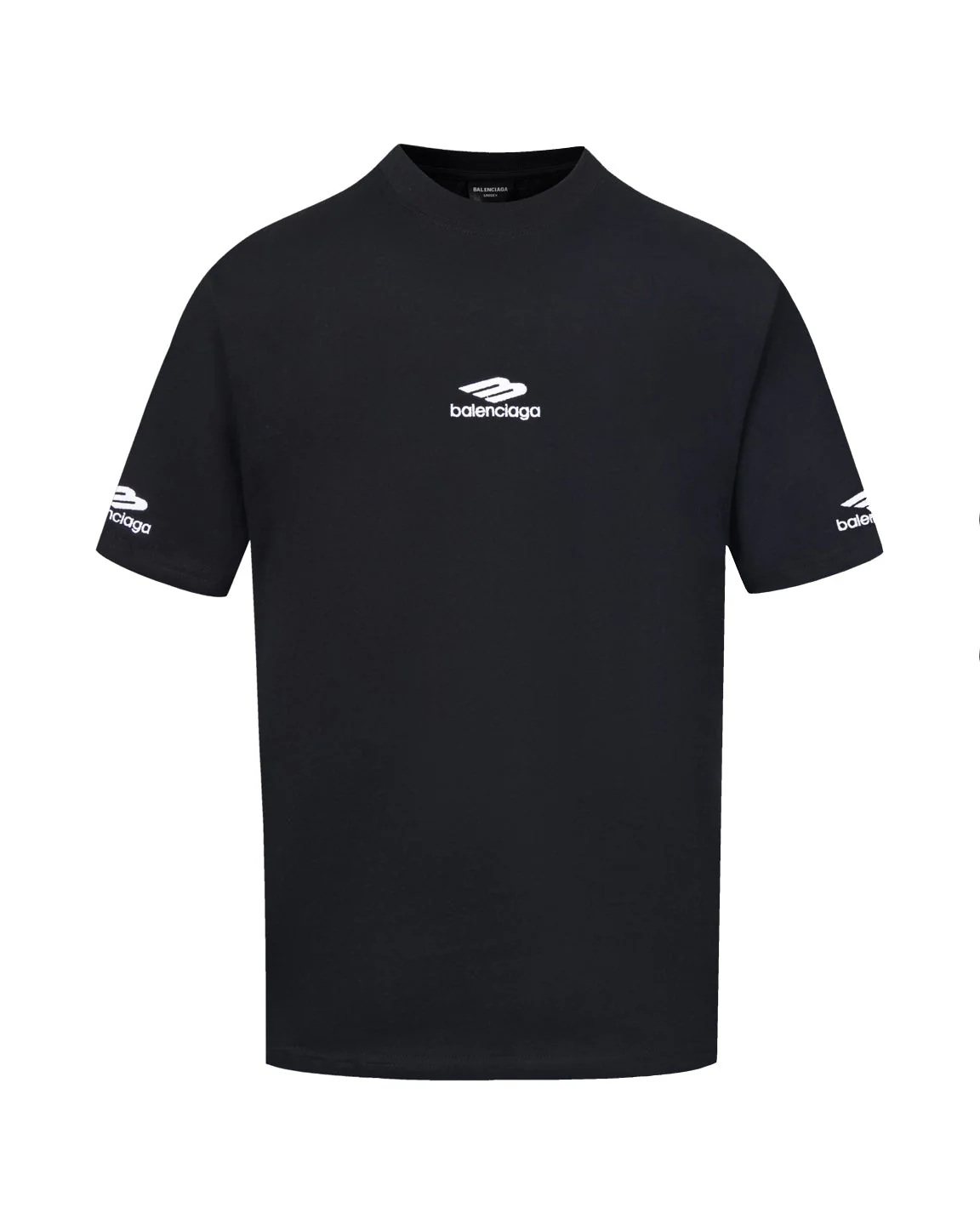 Embroidered crew neck cotton T-shirt