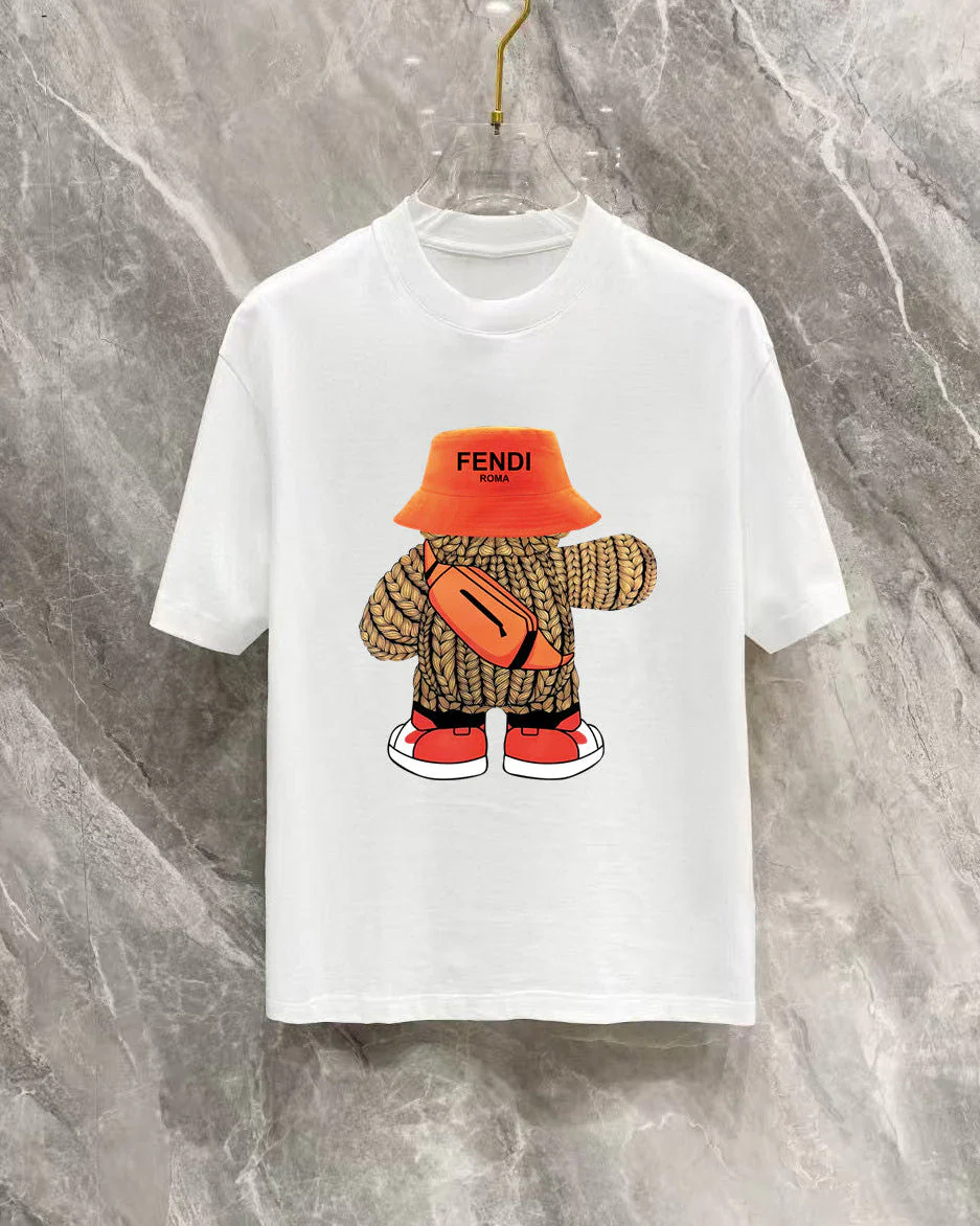 Cartoon Print Cotton T-Shirt