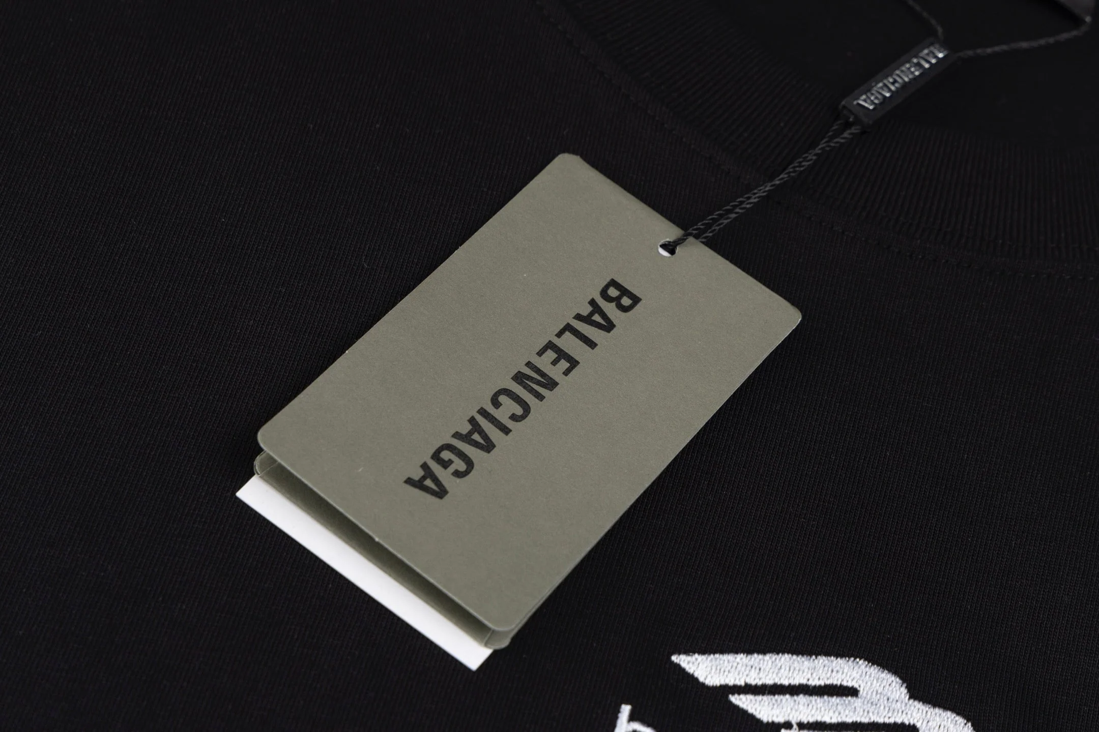 Embroidered crew neck cotton T-shirt