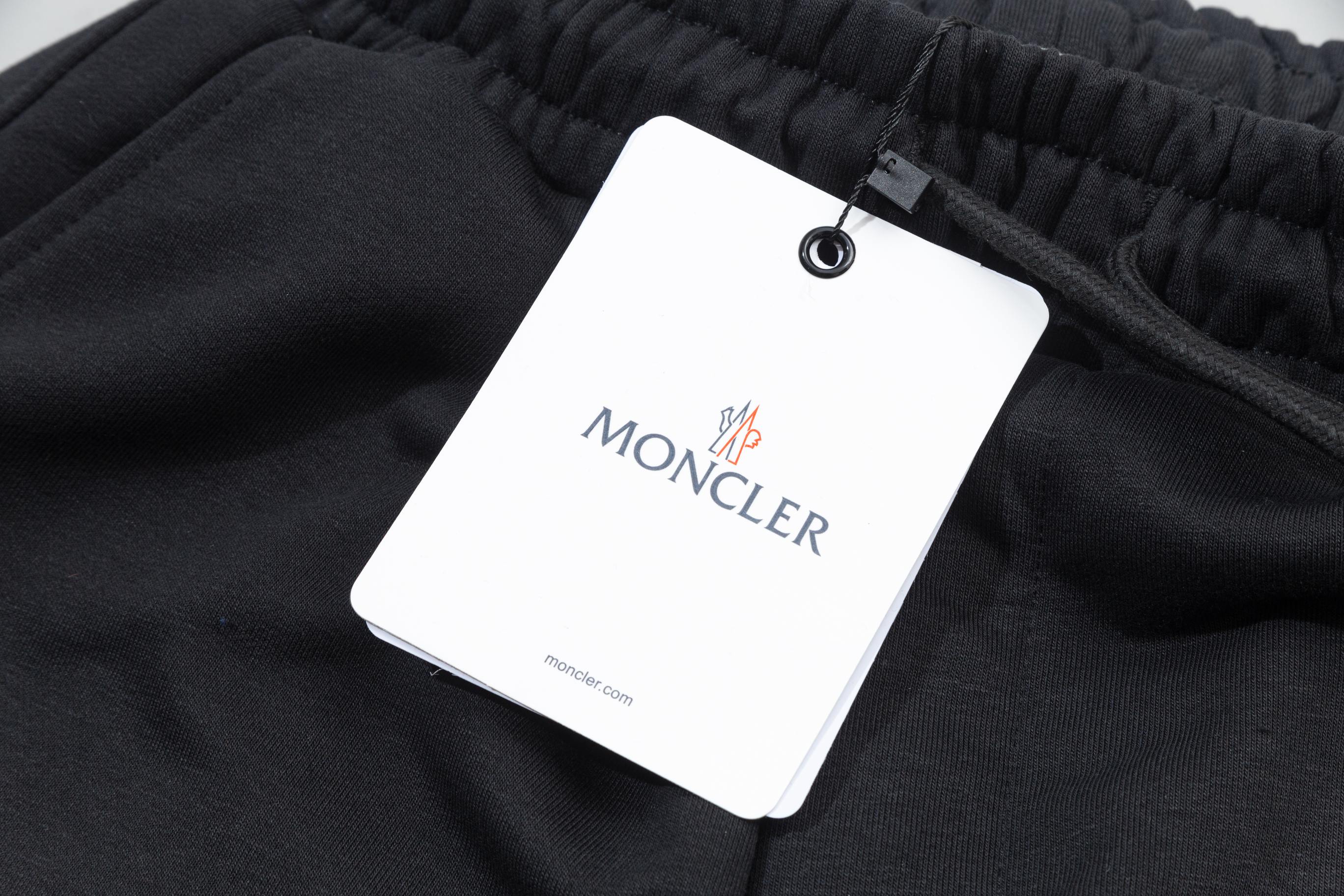 Embroidered drawstring casual trousers