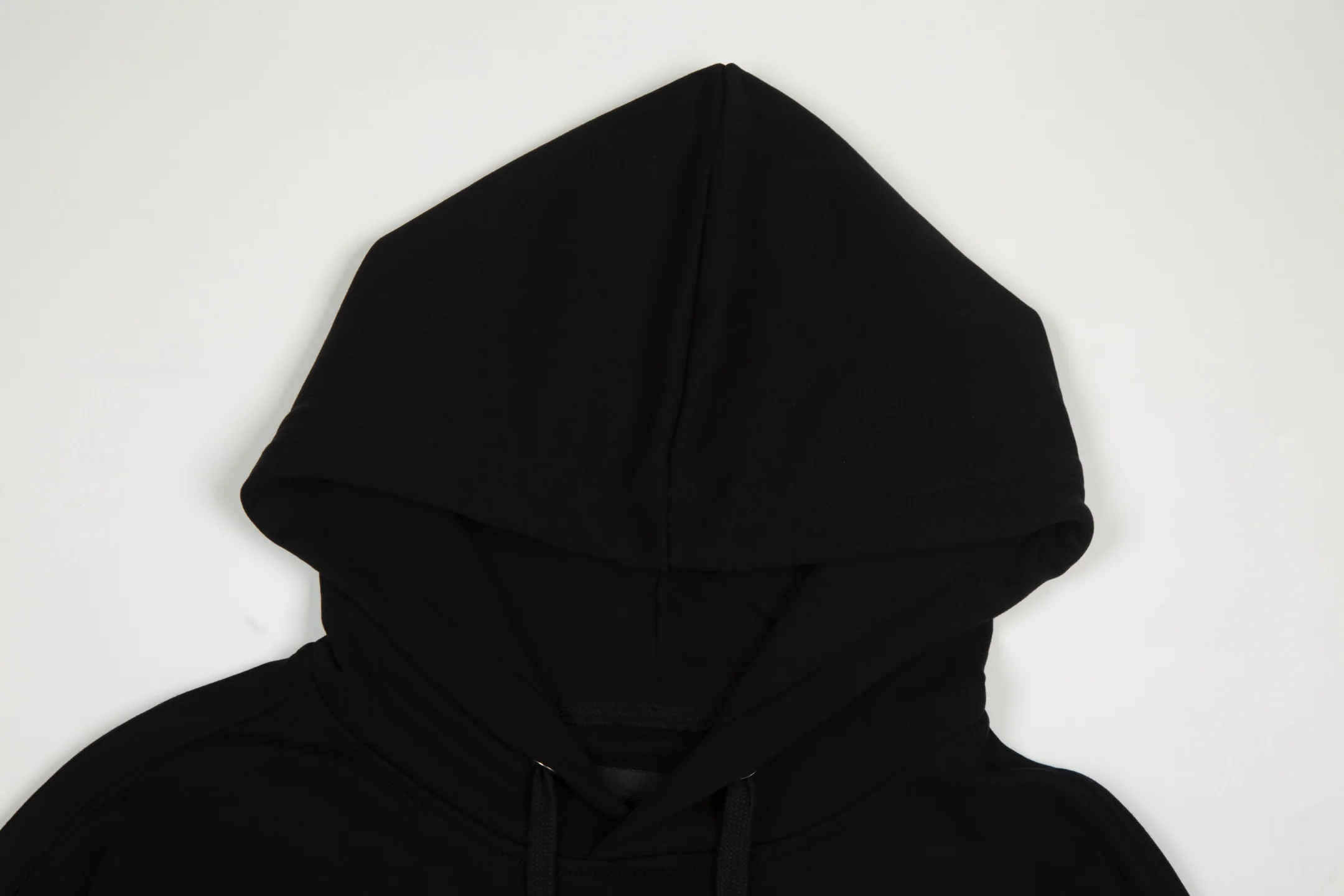 Reverse print hooded sweatshirt