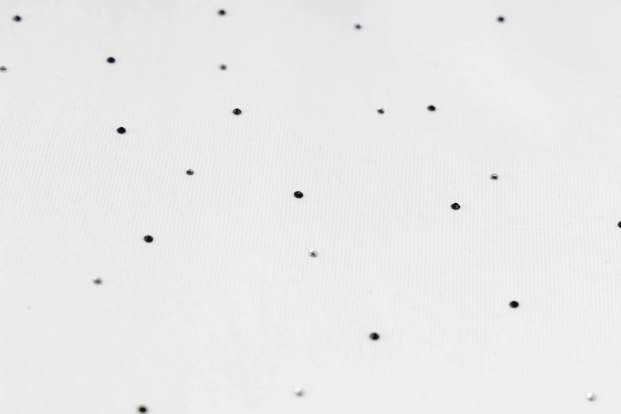 Rhinestone Printed Cotton T-Shirt