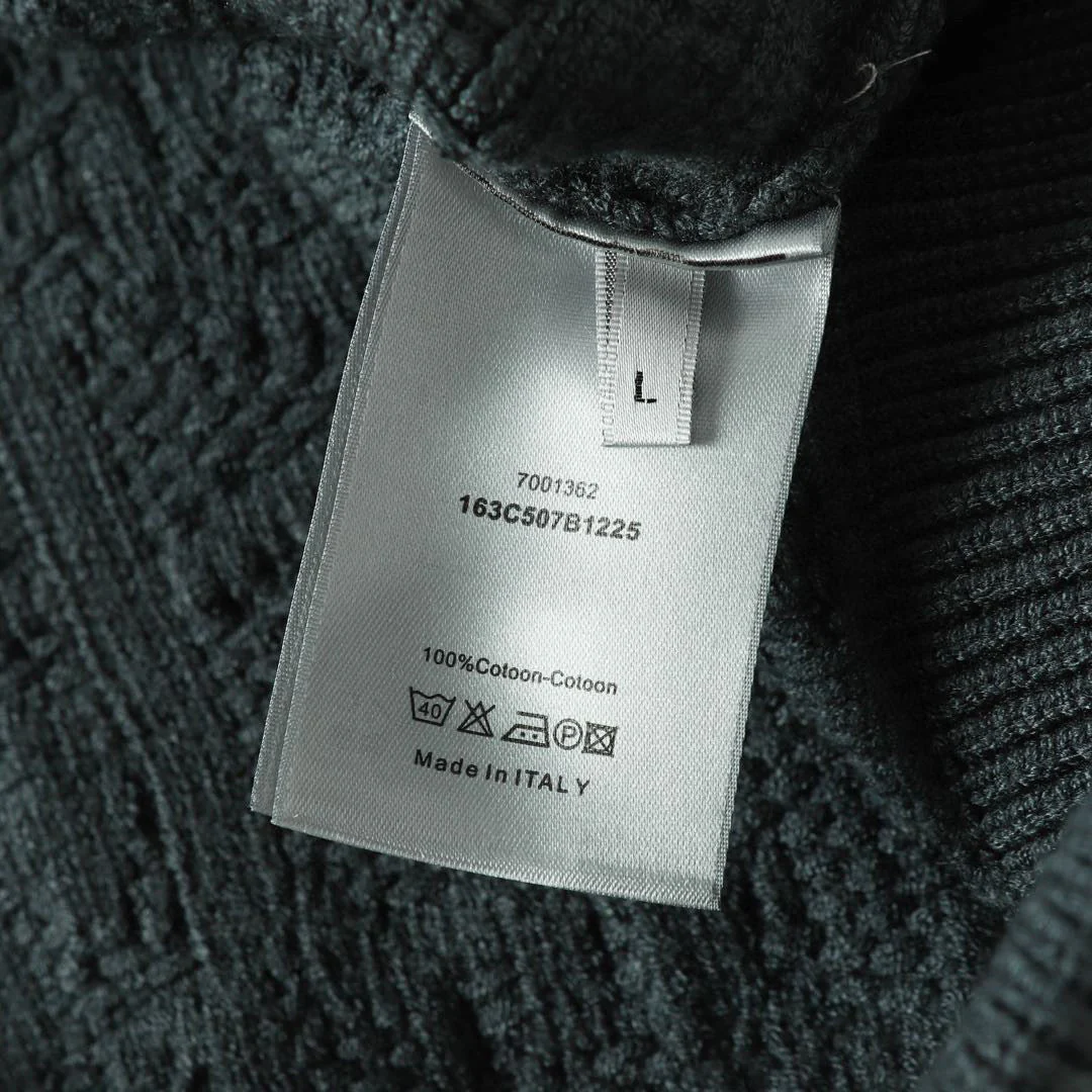 Knitted jacquard cashmere sweater