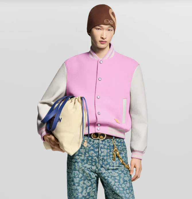 Reversible jacquard floral knit hat