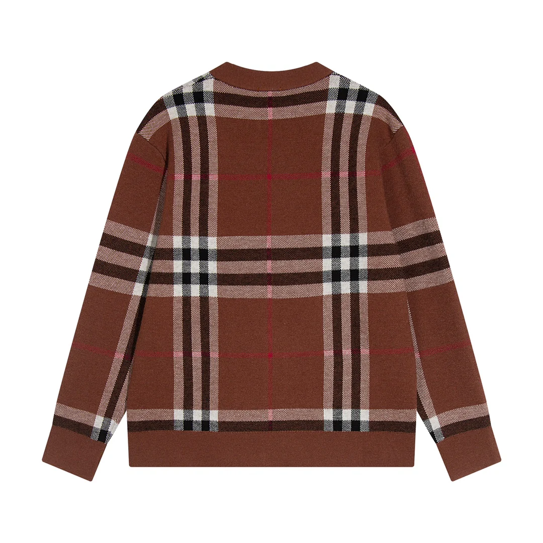 Classic Plaid Sweater Cardigan