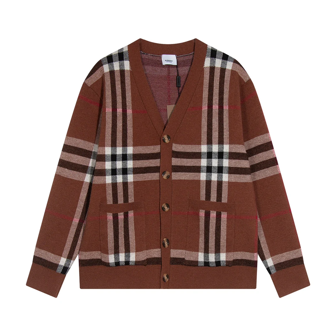 Classic Plaid Sweater Cardigan