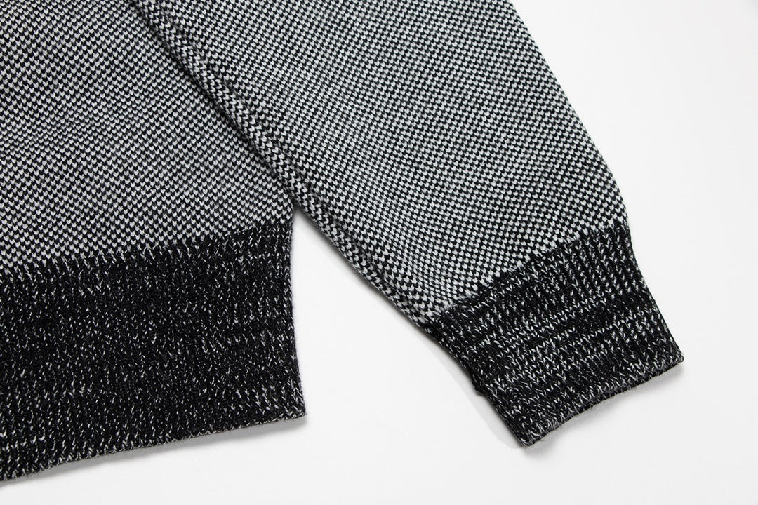 Jacquard cashmere sweater cardigan