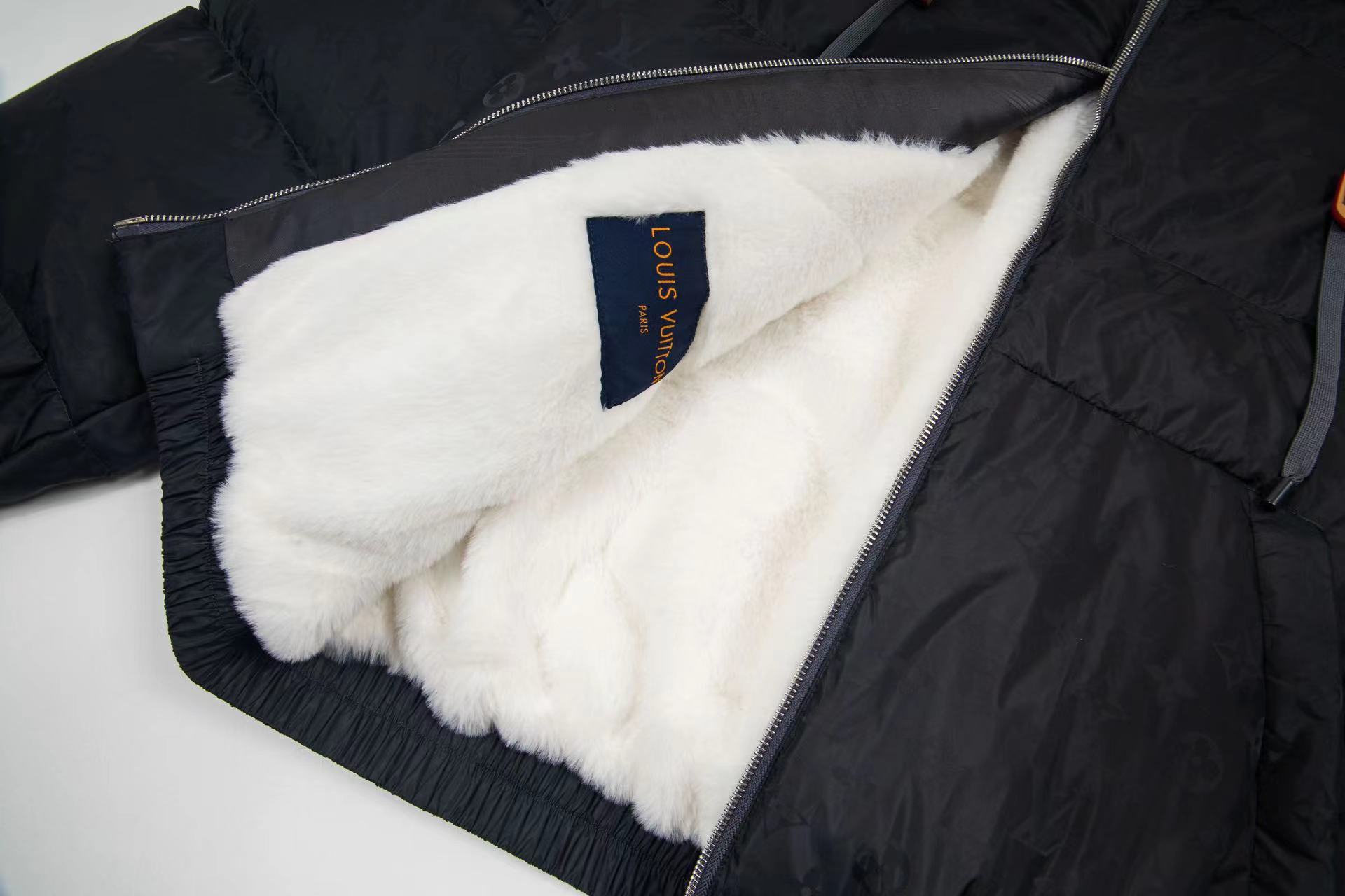 Skiing series jacquard hooded down jacket