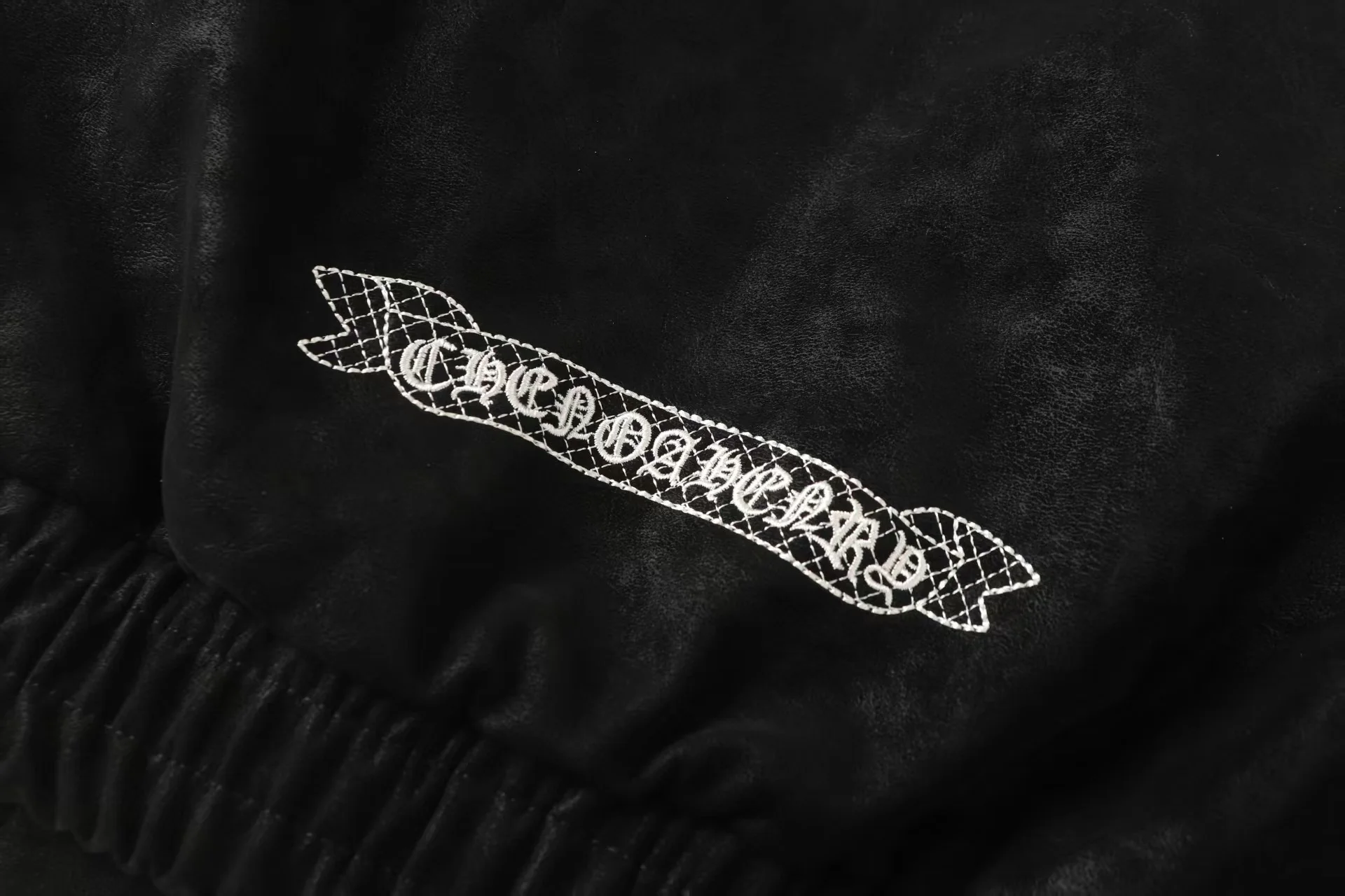 Fur embroidered baseball jacket