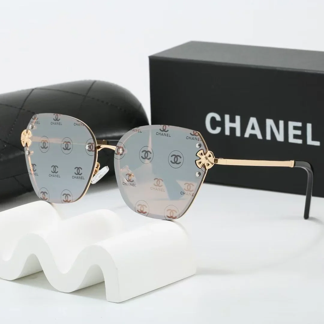 7 colors frameless metal thin lens sunglasses