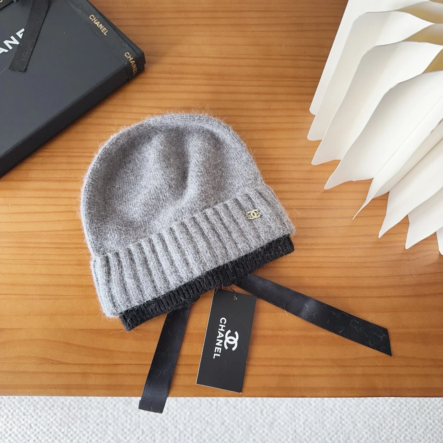 Double layer Cashmere Knitted  Beanie