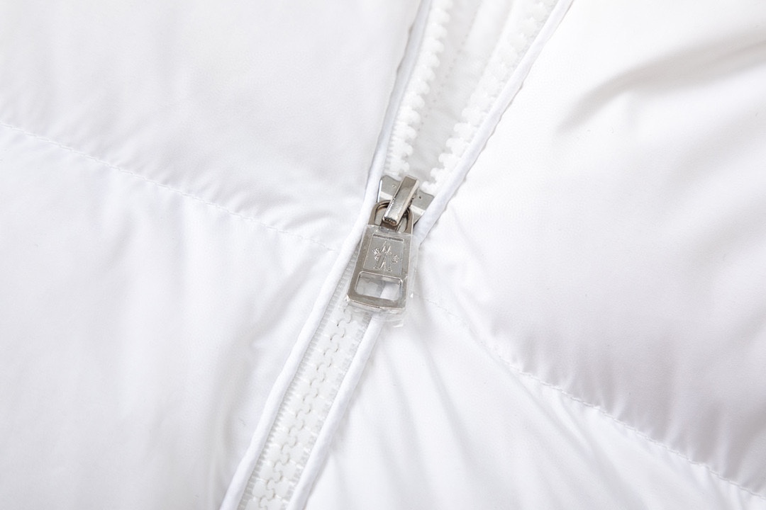 Three-color sleeve ribbon trim down jacket