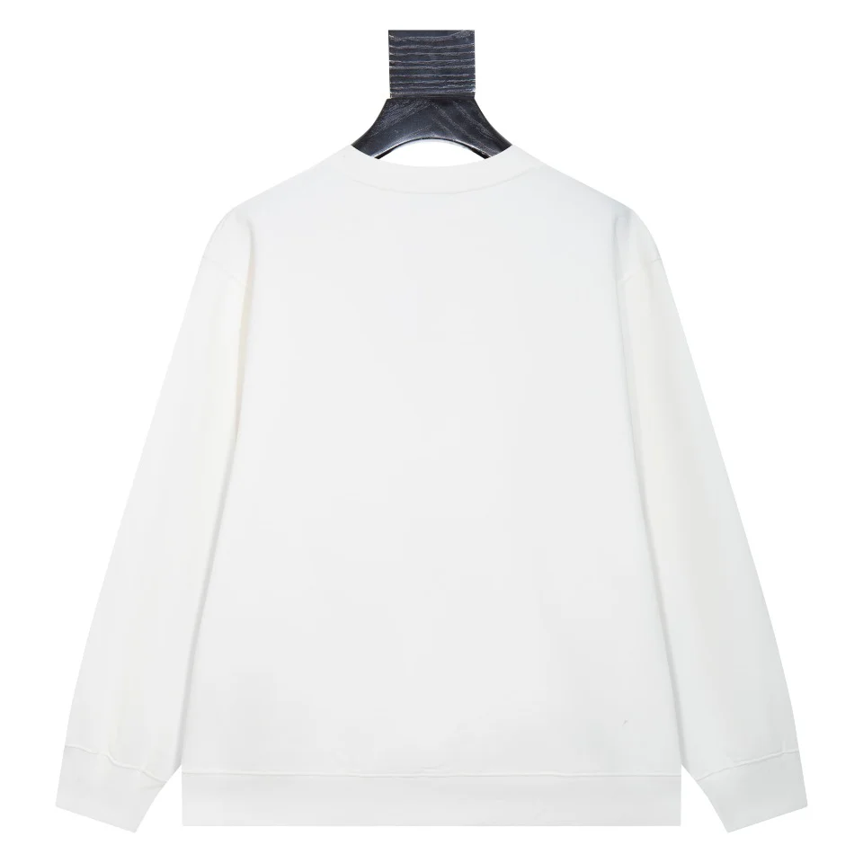 Embroidered printed cotton sweatshirt