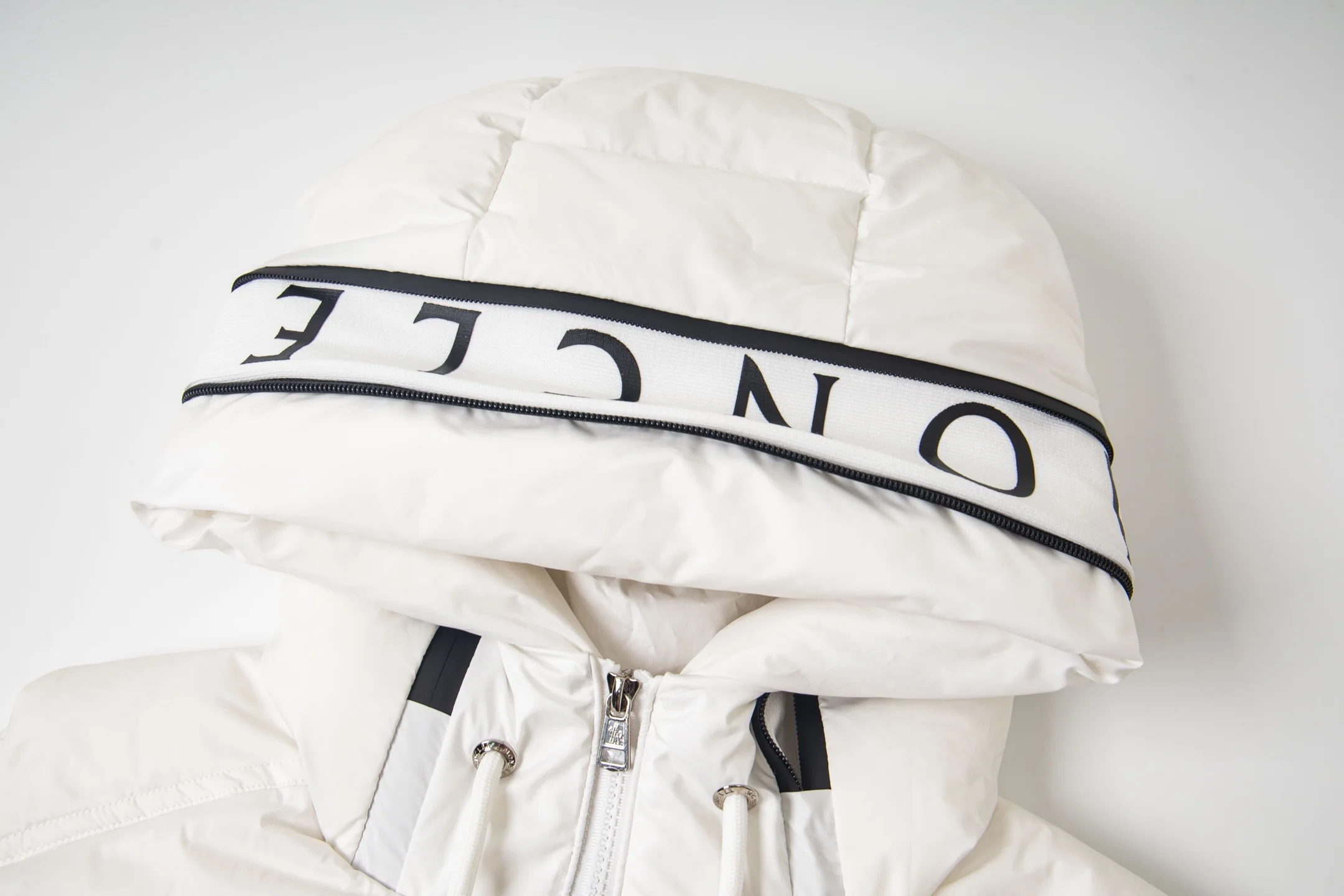 Printed hooded down vest