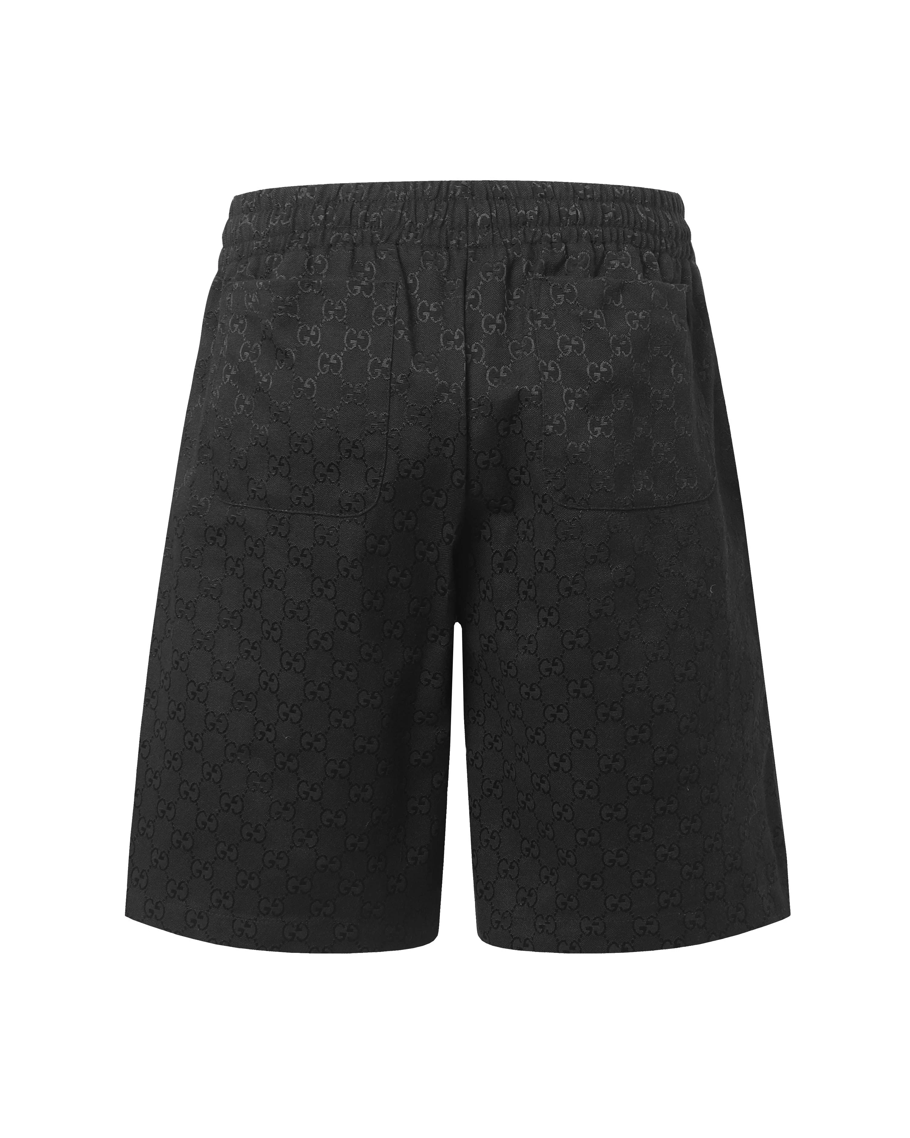 Classic Jacquard Black Shorts